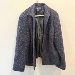 Vintage Women's Sag Harbor Textured Boucle Blazer Jacket